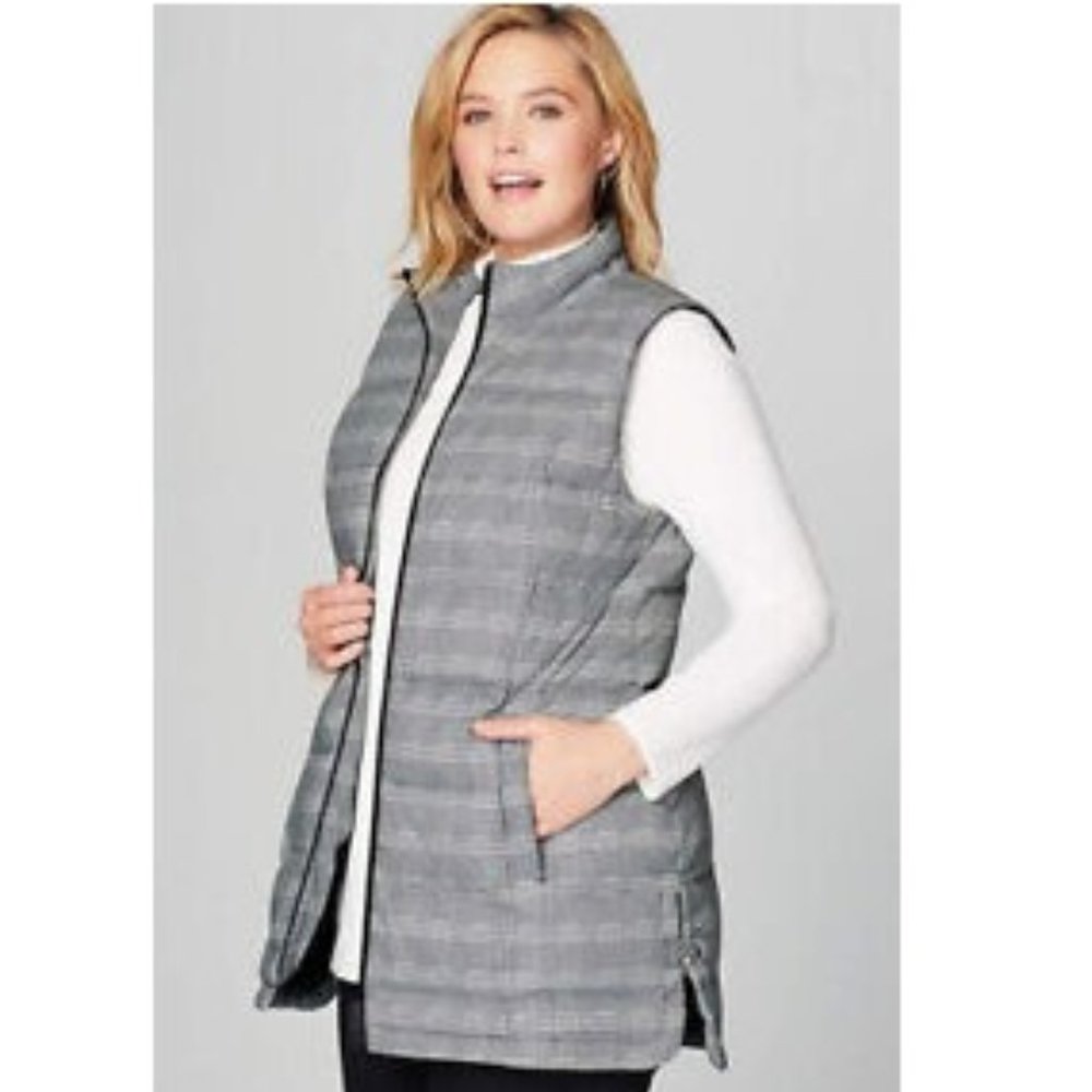J. Jill Down puffer patterned vest